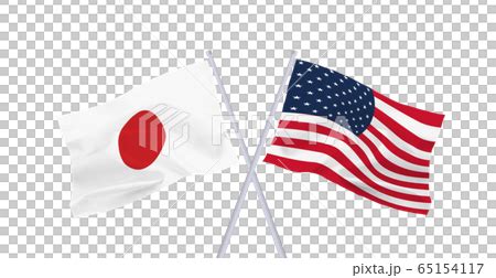 Japan US flag - Stock Illustration [65154117] - PIXTA