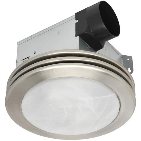 Utilitech Ventilation Fan 2-Sone 80-CFM Brushed Nickel in the Bathroom ...