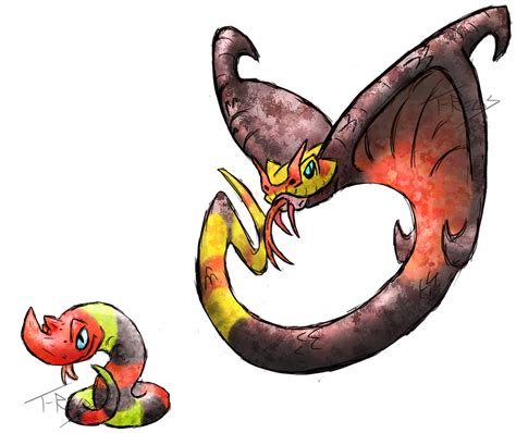 Flying Snake Fakemon by T-Reqs on DeviantArt