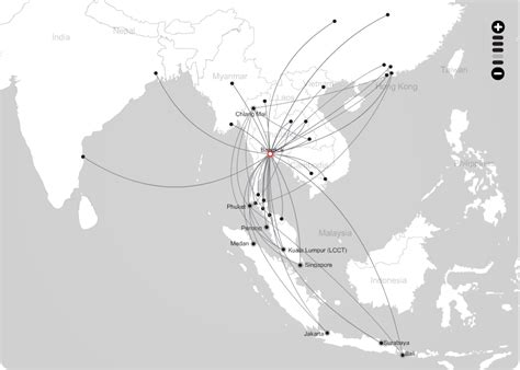 Thai AirAsia route map