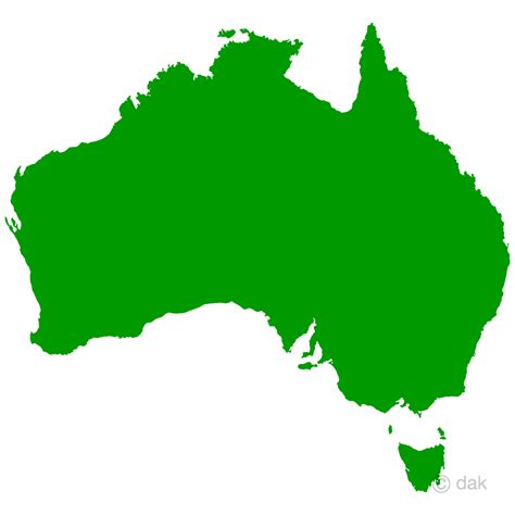 Australia Map Clip Art Free PNG Image｜Illustoon