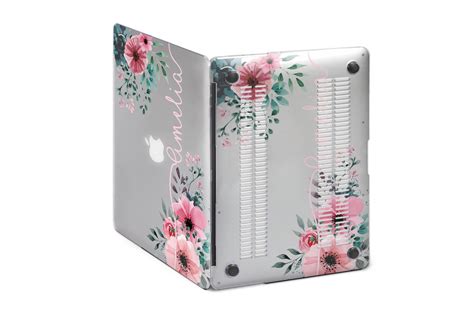 Monogram Macbook Air 13 Hard Case Floral Macbook Pro 15 Inch | Etsy