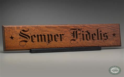 Semper Fidelis Carving | Carving, Great father's day gifts, Semper fidelis