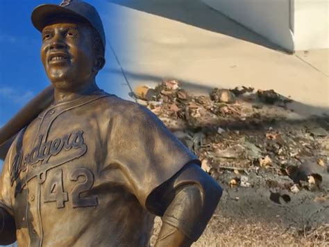 Stolen Jackie Robinson Statue Found Burned, Destroyed In Kansas