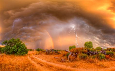 lightning, Storm, Rain, Clouds, Sky, Nature, Thunderstorm Wallpapers HD / Desktop and Mobile ...