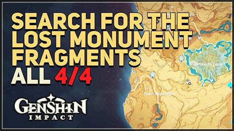 Search for the Lost Monument Fragments Genshin Impact - Genshin Impact ...