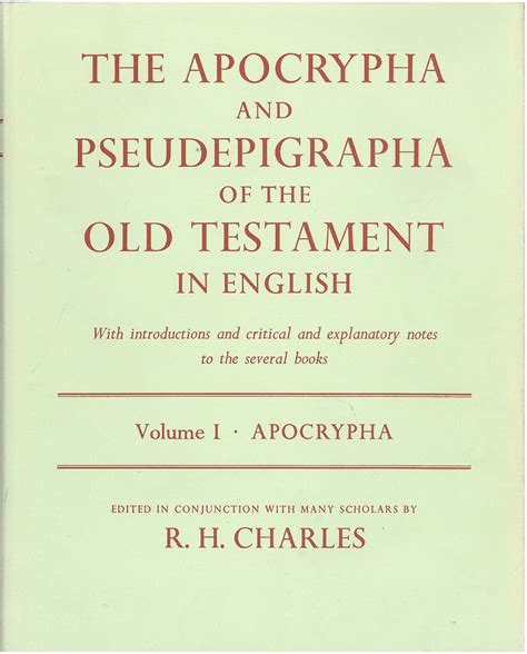 (PDF) Apocrypha and Pseudepigrapha of the Old Testament (VOL I), In ...