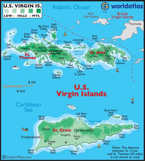 St Croix Map, St Croix Island in US Virgin Islands