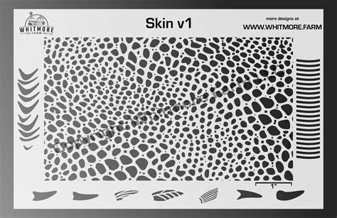 Skin v1 Mesh Fishing Lure Airbrush Stencil - Whitmore Farm