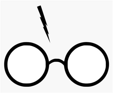 Harry Potter Glasses Clip Art Cinemas Transparent Png - Harry Potter Glasses And Lightning Bolt ...