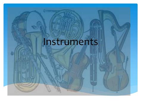 PPT - Instruments PowerPoint Presentation, free download - ID:2133987