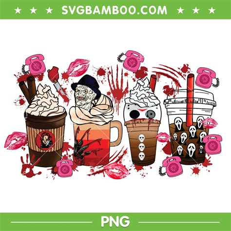 Ghostface Horror Coffee PNG