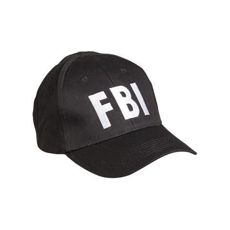 MIL-TEC Baseball hat with the word 'FBI' BLACK | Army surplus MILITARY ...