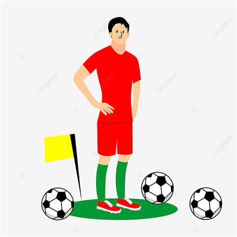 Cartoon Football Player Clipart Hd PNG, Football Player Cartoon With ...