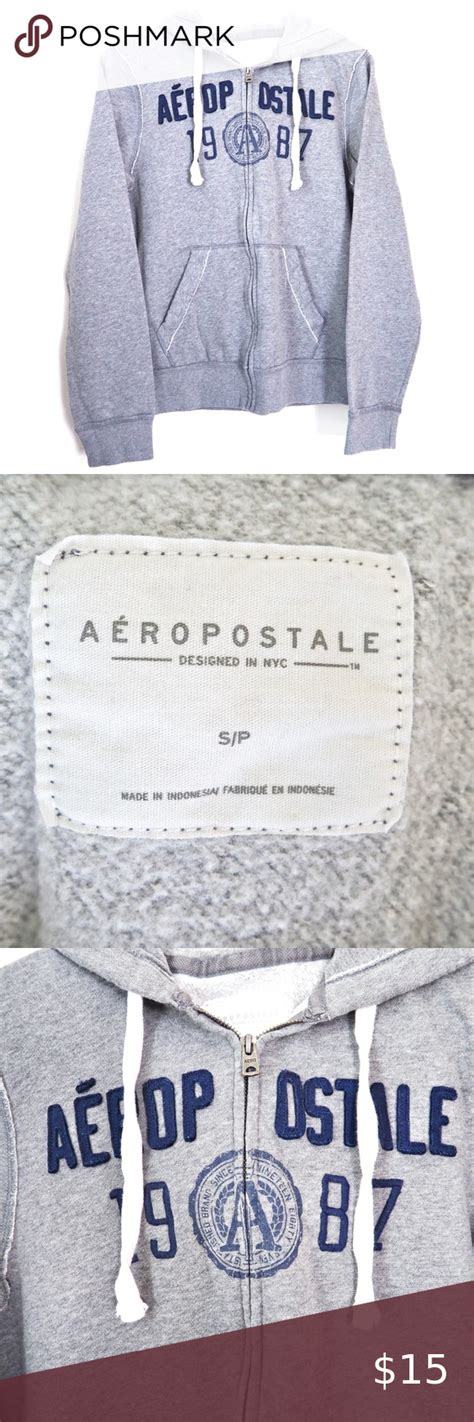 AEROPOSTALE Full Zip Logo Hoodie AEROPOSTALE Full Zip Logo Hoodie In excellent used condition ...