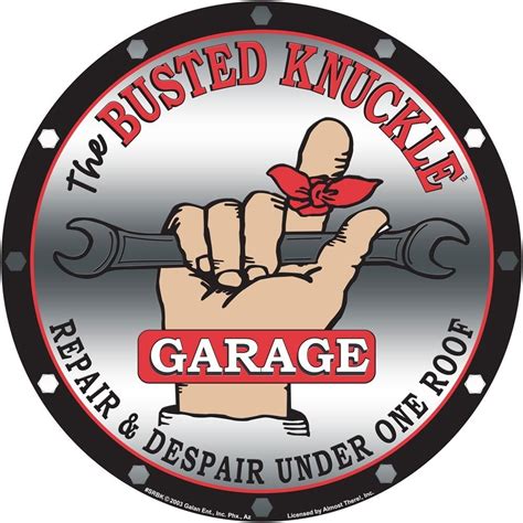 Busted Knuckle Garage BKG-SRBK Logo Sign - Walmart.com - Walmart.com