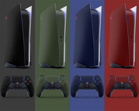 Classic Retro Black PS5 Skin Navy Red Khaki Green Playstation - Etsy