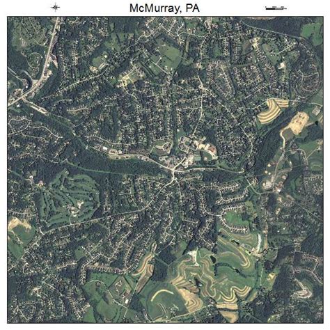 Aerial Photography Map of McMurray, PA Pennsylvania