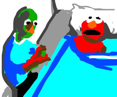 Elmo is crying - Drawception