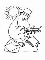 Moomin coloring pages sketch template