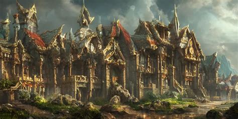 beautiful digital illustration of a fantasy palace in | Stable Diffusion