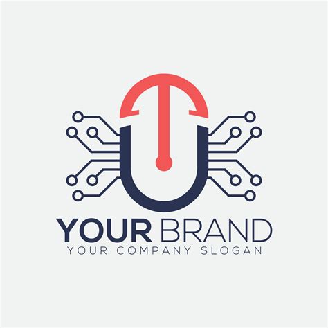 Tu Technology Simple, Modern Logo. Tech Logo Vector Illustration. Technology Logo Design ...