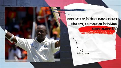 who is the only batter in first class cricket history, to make an individual score above 500?