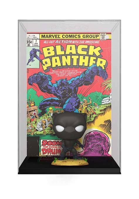 Funko POP! Comic Cover: Marvel - Black Panther | Marvel Vinyl Figures ...