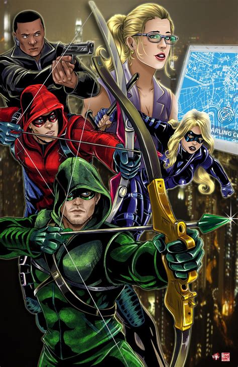 Team Arrow by TyrineCarver.deviantart.com on @DeviantArt | Musetap's TV art | Pinterest | Arrow ...