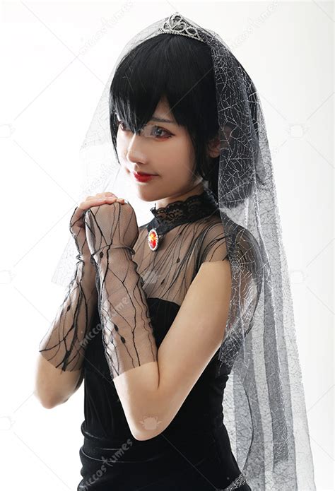 Hotel Transylvania Mavis Dracula Black Wedding Dress Velvet Bridal Gown ...