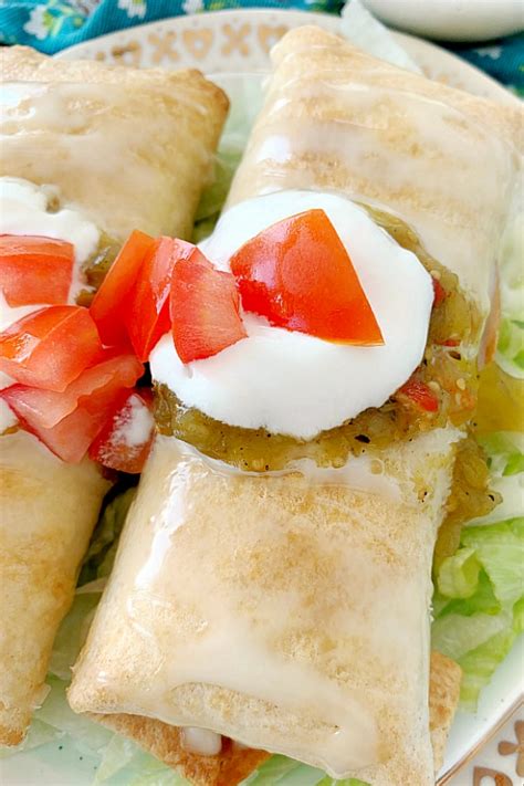 Air Fryer Chicken Chimichangas - Foodtastic Mom