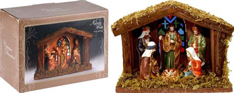 Illuminated Christmas Nativity Scene - Battery Operated Light Up LED ...