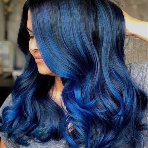 Midnight Blue How-To | Hair color blue, Midnight blue hair, Dyed hair blue