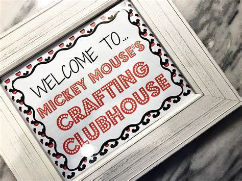 A "Crafting Clubhouse" Mickey Mouse Party - The Chirping Moms