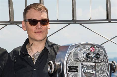 Musician Matt Skiba of Blink182 visits The Empire State Building to promote their new album ...