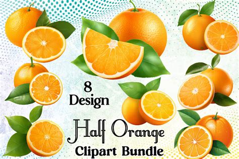 Half Orange Graphic by Sweet Art · Creative Fabrica