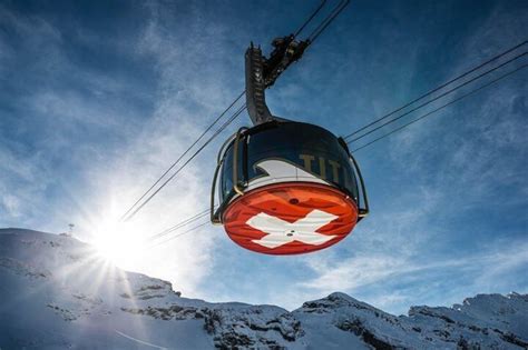 Mt Titlis Cable Car from Engelberg with Ice Flyer