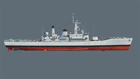 Leander class frigate 3D model | CGTrader