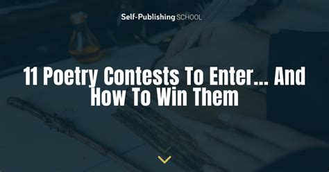 11 Poetry Contests To Enter... And How To Win Them