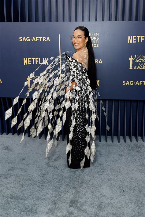 Ali Wong Is Taking Up All the Space in This 3-D Gown at the 2024 SAG ...