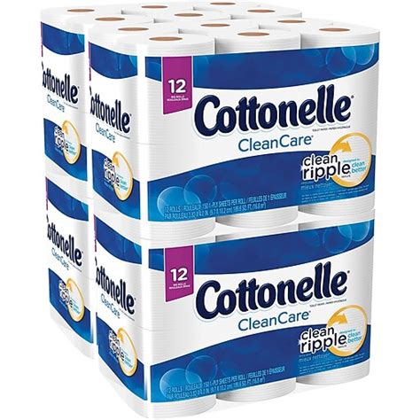 Kleenex® Cottonelle® 1-Ply Ultra Soft Unscented Toilet Paper, White, 12 ...