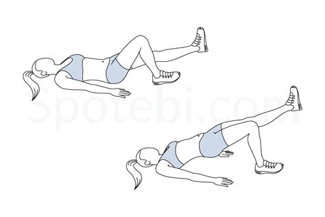 Single Leg Bridge | Illustrated Exercise Guide