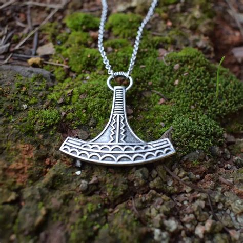 Norse Axe Pendant Necklace Axe Of Ukko God Of The Sky Weather Harvest And Thunder In Finnish ...