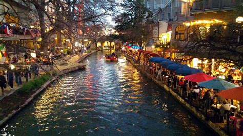 Nightlife on the San Antonio Riverwalk | San antonio riverwalk, River walk, Night life