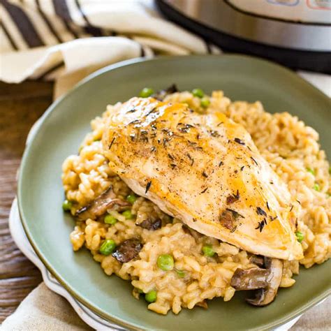 Instant Pot Chicken Risotto - Basil And Bubbly