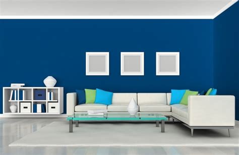 Blue living room - 35 shades of blue | Hawk Haven