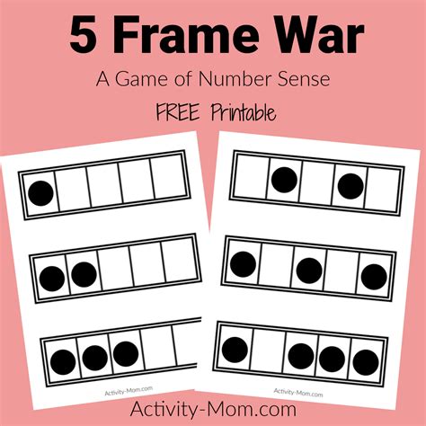 Five and Ten Frame Activities for Kindergarten - The Activity Mom