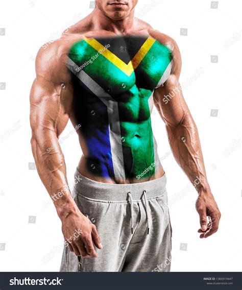 Torso Shirtless Muscular Man South Africa Stock Photo 1369319447 ...