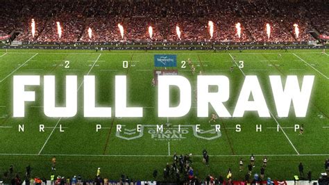 NRL 2023 draw: Fixture, schedule, every game round by round, when do ...