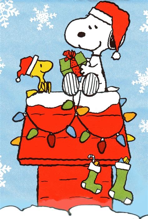 Snoopy and Woodstock on doghouse | Snoopy christmas, Snoopy wallpaper, Christmas cartoons